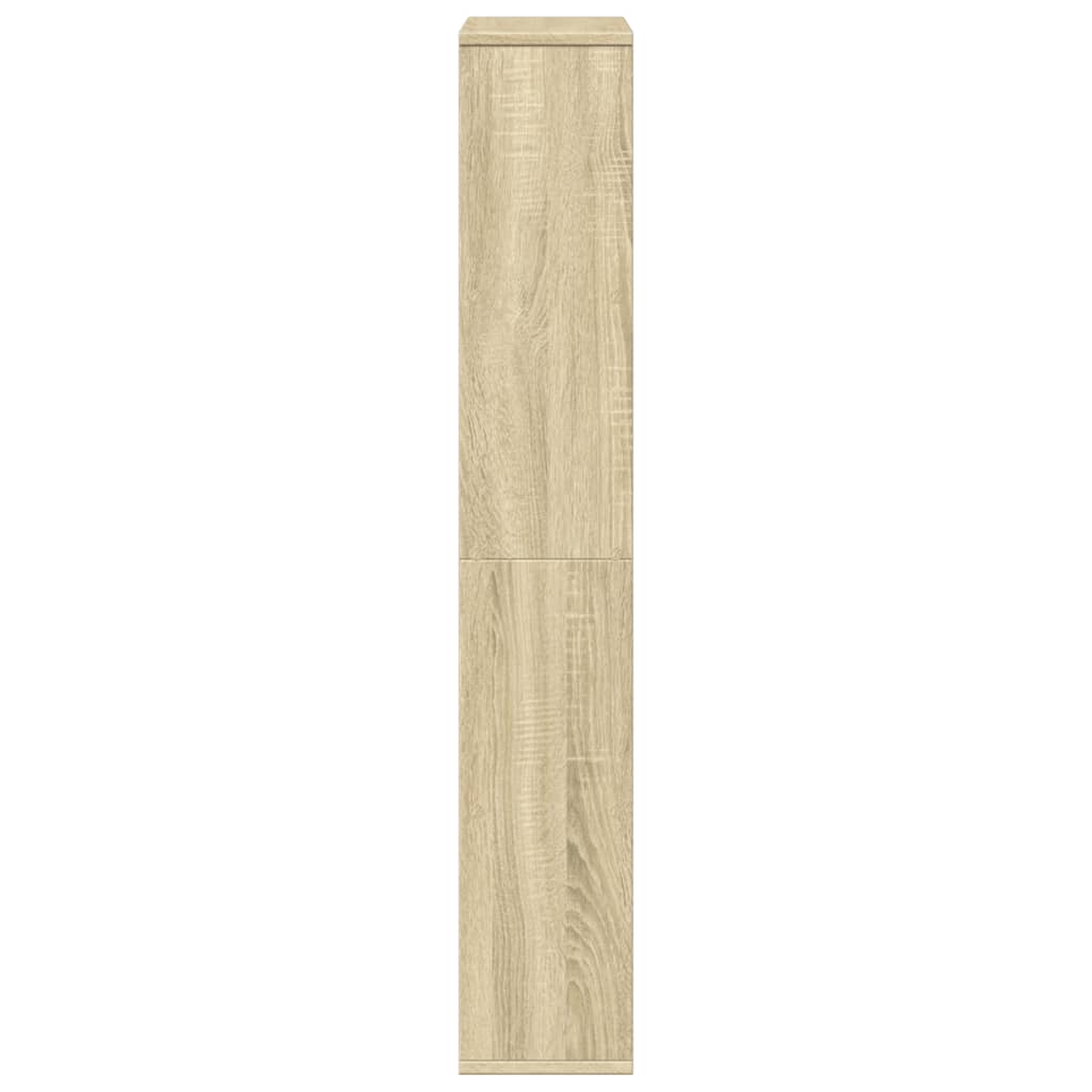 Boekenkast 60x20x120 cm bewerkt hout sonoma eikenkleurig