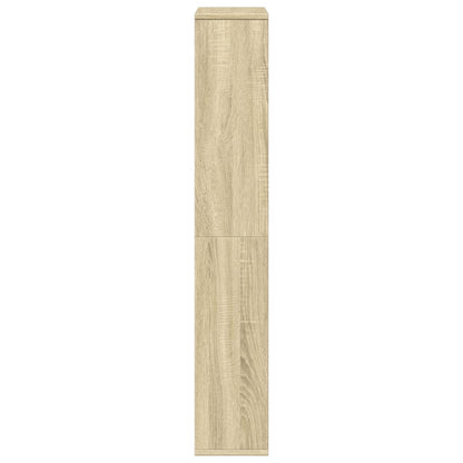 Boekenkast 60x20x120 cm bewerkt hout sonoma eikenkleurig