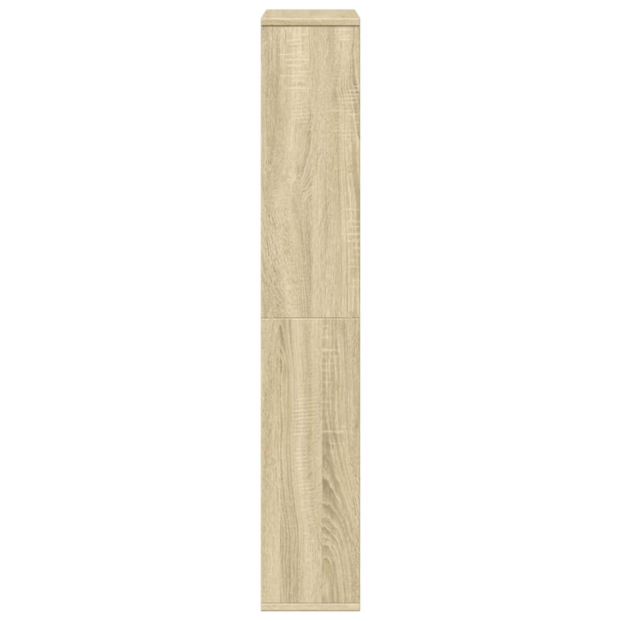 Boekenkast 60x20x120 cm bewerkt hout sonoma eikenkleurig