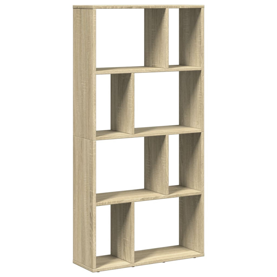 Boekenkast 60x20x120 cm bewerkt hout sonoma eikenkleurig
