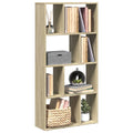 Boekenkast 60x20x120,5 cm bewerkt hout sonoma eikenkleurig