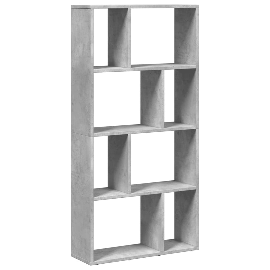 Boekenkast 60x20x120 cm bewerkt hout betongrijs