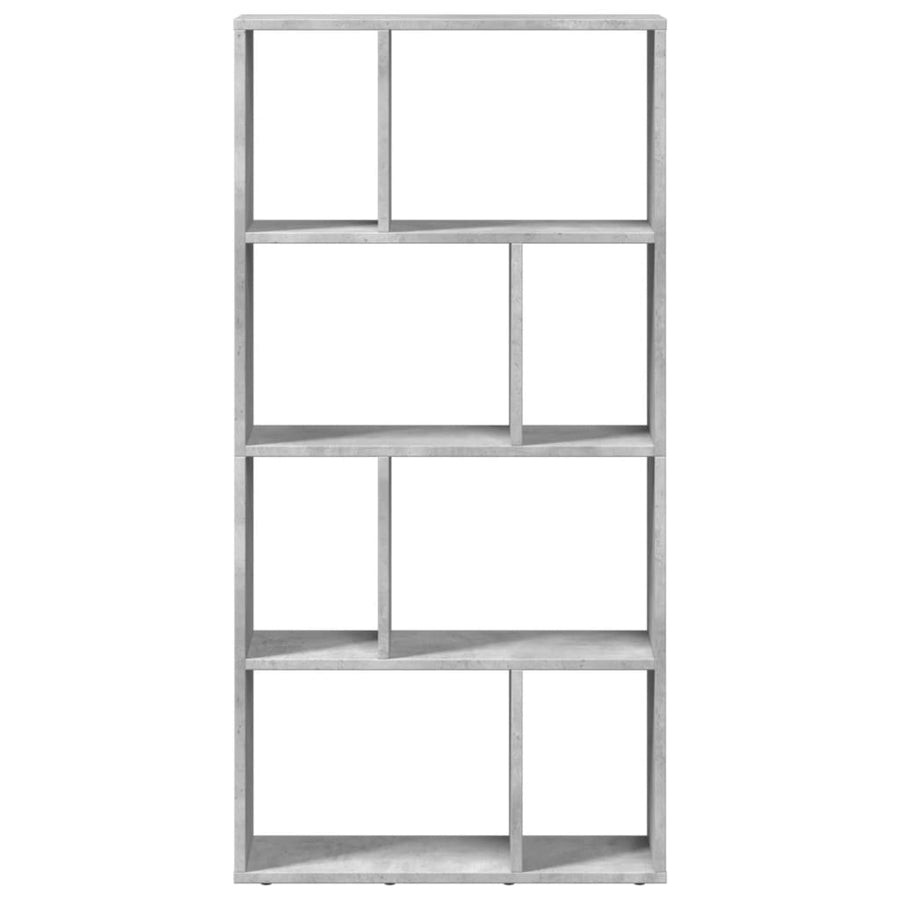 Boekenkast 60x20x120 cm bewerkt hout betongrijs