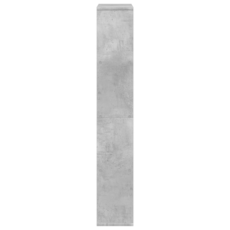 Boekenkast 60x20x120 cm bewerkt hout betongrijs