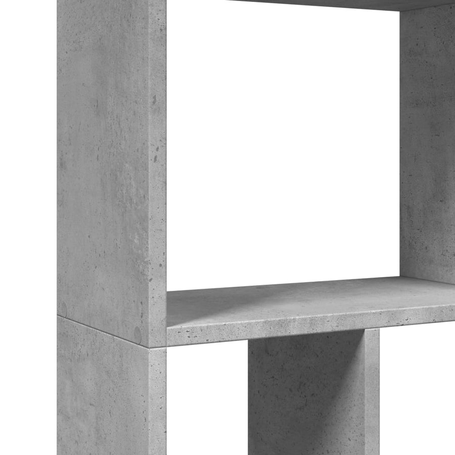 Boekenkast 60x20x120 cm bewerkt hout betongrijs