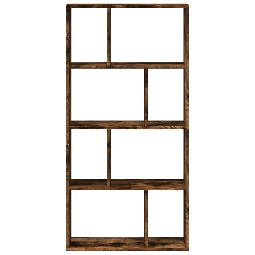 Boekenkast 60x20x120 cm bewerkt hout gerookt eikenkleurig