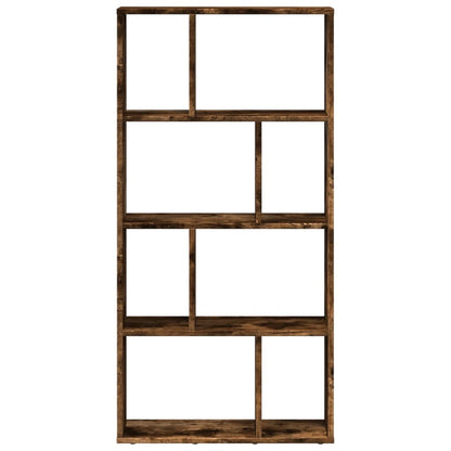 Boekenkast 60x20x120 cm bewerkt hout gerookt eikenkleurig