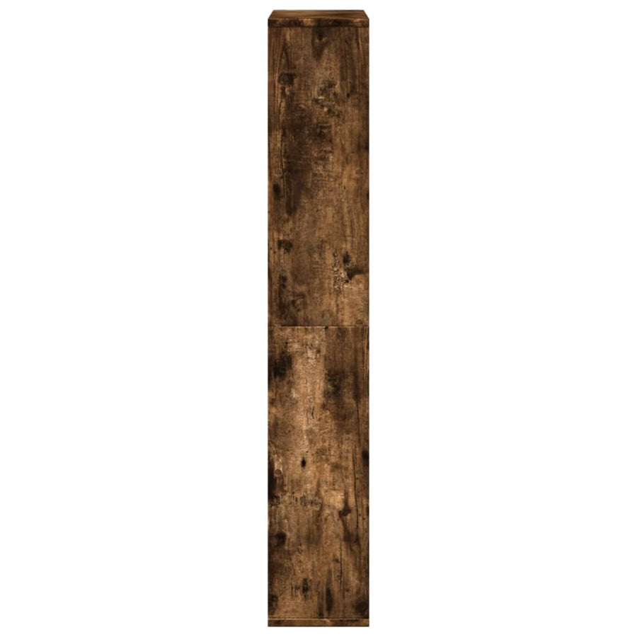 Boekenkast 60x20x120 cm bewerkt hout gerookt eikenkleurig