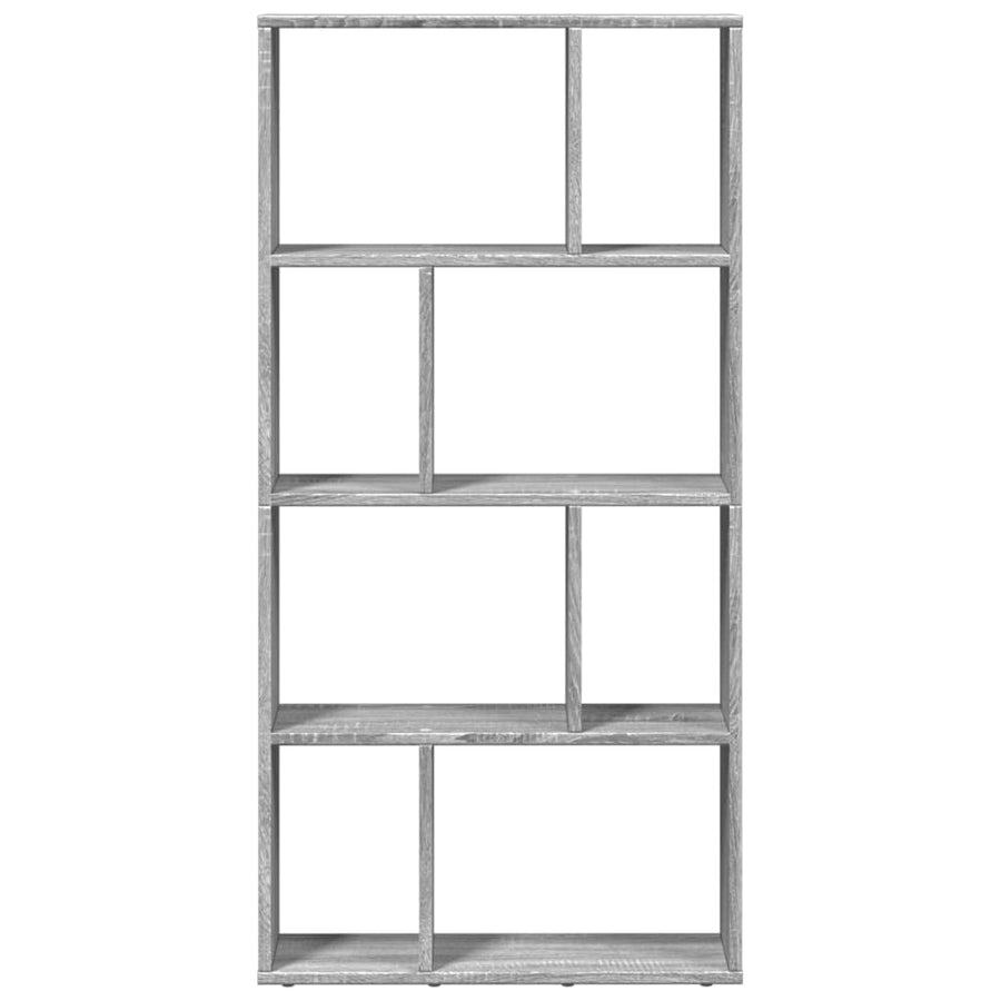 Boekenkast 60x20x120 cm bewerkt hout grijs sonoma eikenkleurig