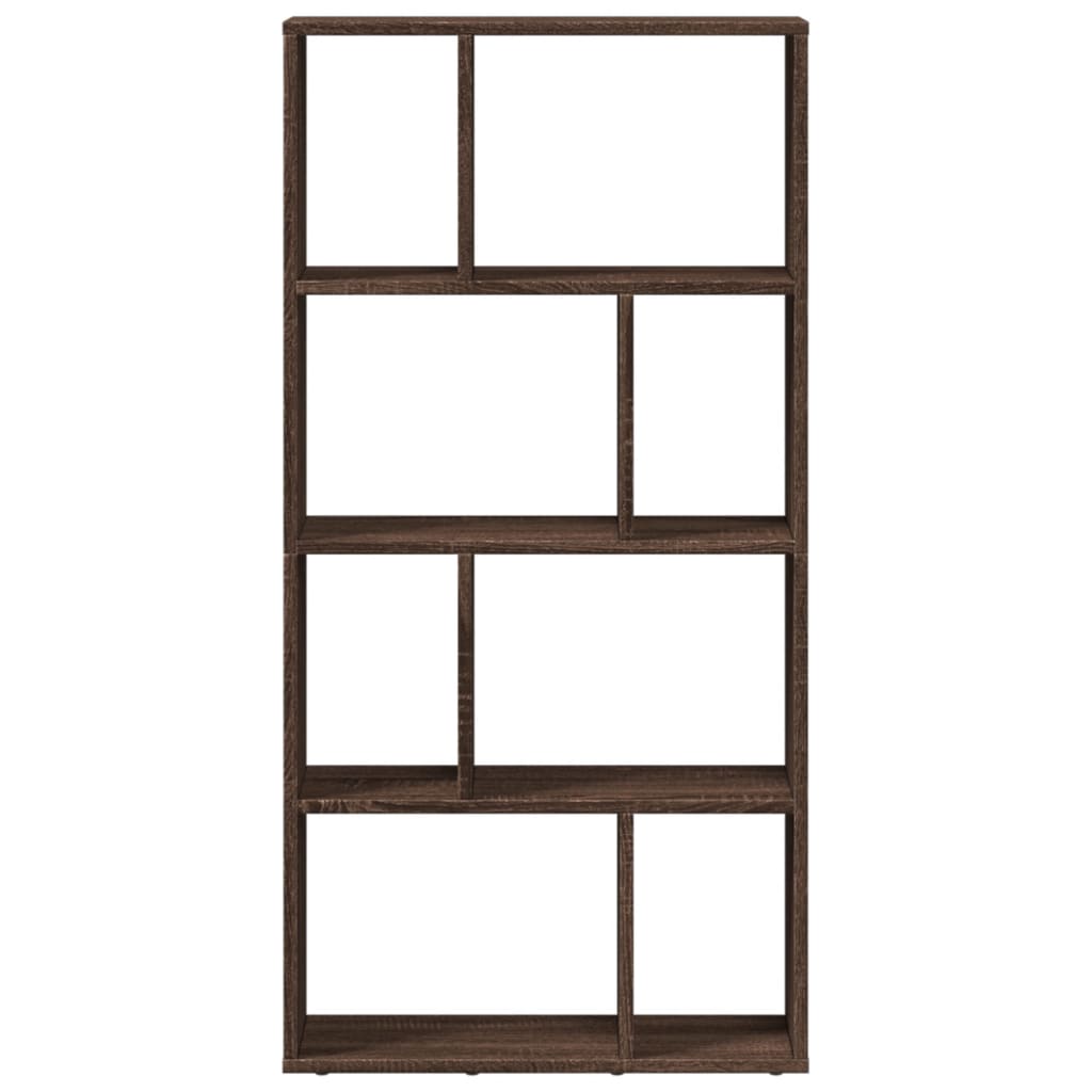 Boekenkast 60x20x120 cm bewerkt hout bruin eikenkleurig