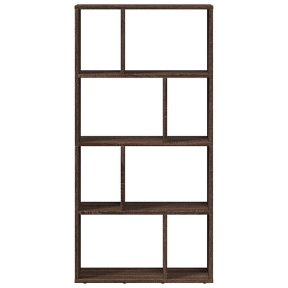 Boekenkast 60x20x120 cm bewerkt hout bruin eikenkleurig