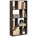 Boekenkast 60x20x120,5 cm bewerkt hout bruin eikenkleurig