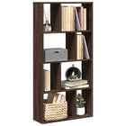 Bookcase 60x20x120.5 cm processed wood brown oak-coloured