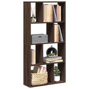 Boekenkast 60x20x120 cm bewerkt hout bruin