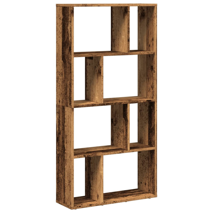 Boekenkast 60X20X120 Cm Bewerkt Hout Kleurig 60 cm Oud hout