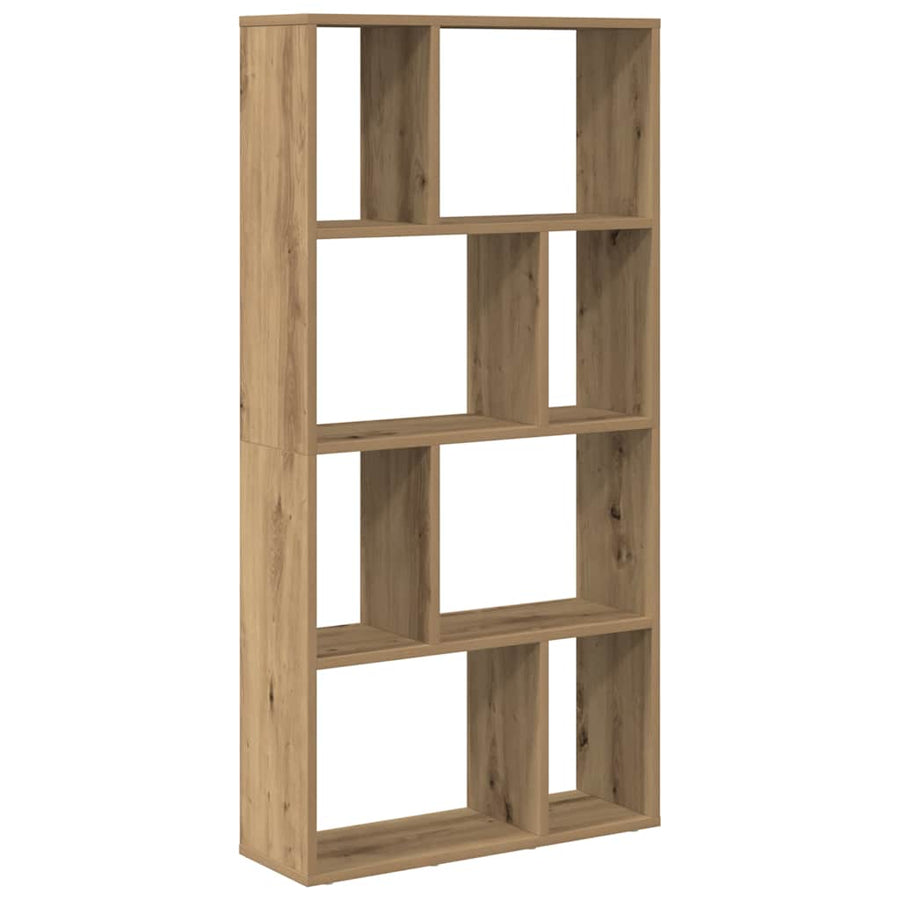 Boekenkast 60X20X120 Cm Bewerkt Hout 60 cm artisanaal eikenkleurig
