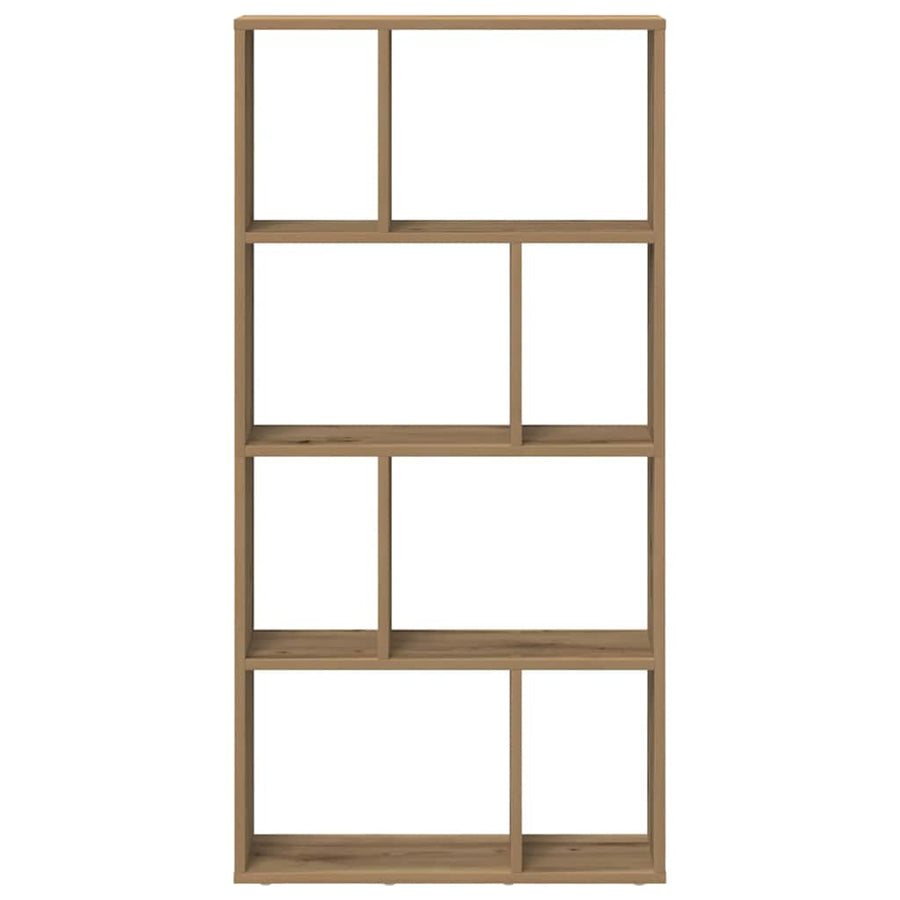 Boekenkast 60X20X120 Cm Bewerkt Hout 60 cm artisanaal eikenkleurig