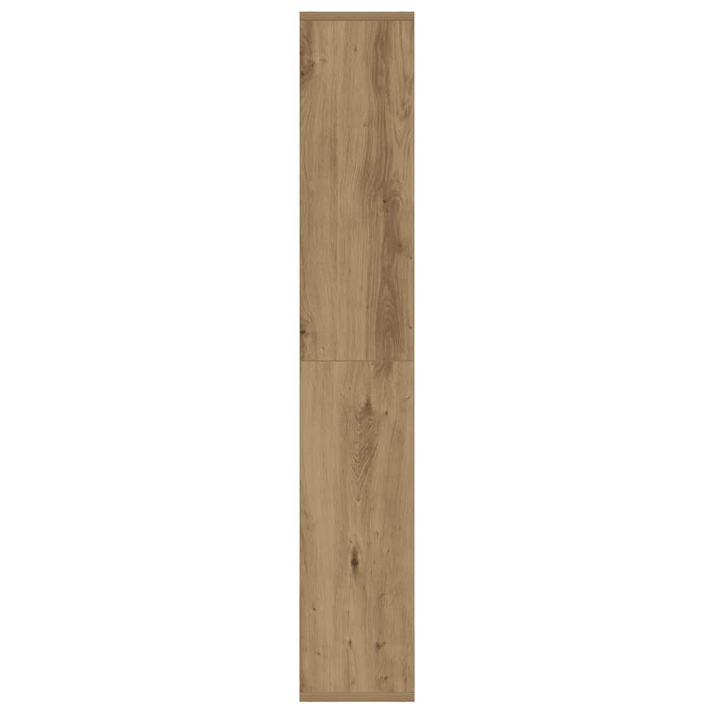Boekenkast 60X20X120 Cm Bewerkt Hout 60 cm artisanaal eikenkleurig