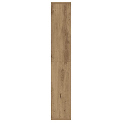 Boekenkast 60X20X120 Cm Bewerkt Hout 60 cm artisanaal eikenkleurig