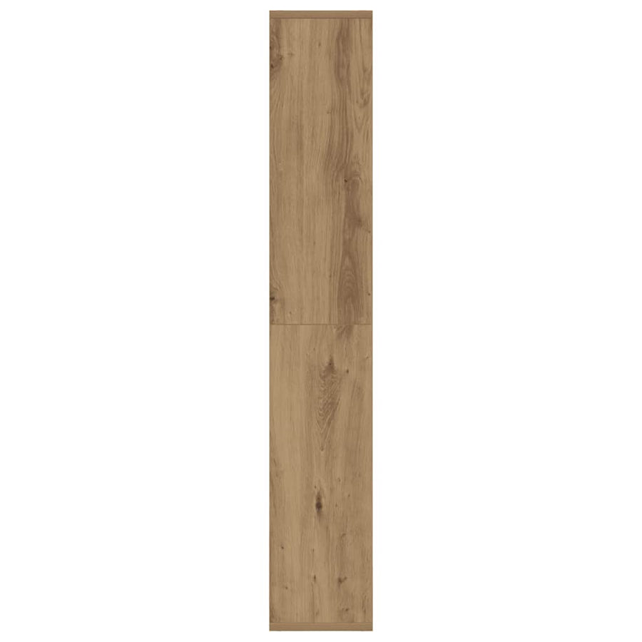 Boekenkast 60X20X120 Cm Bewerkt Hout 60 cm artisanaal eikenkleurig