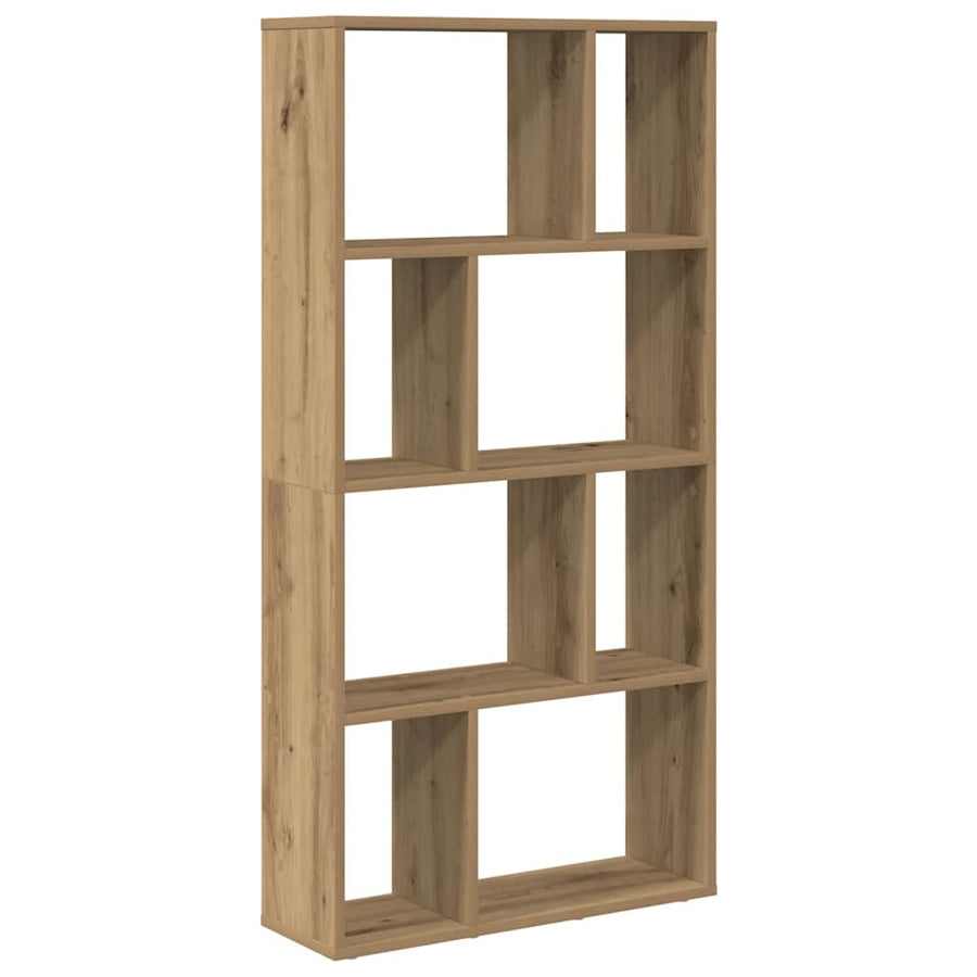 Boekenkast 60X20X120 Cm Bewerkt Hout 60 cm artisanaal eikenkleurig