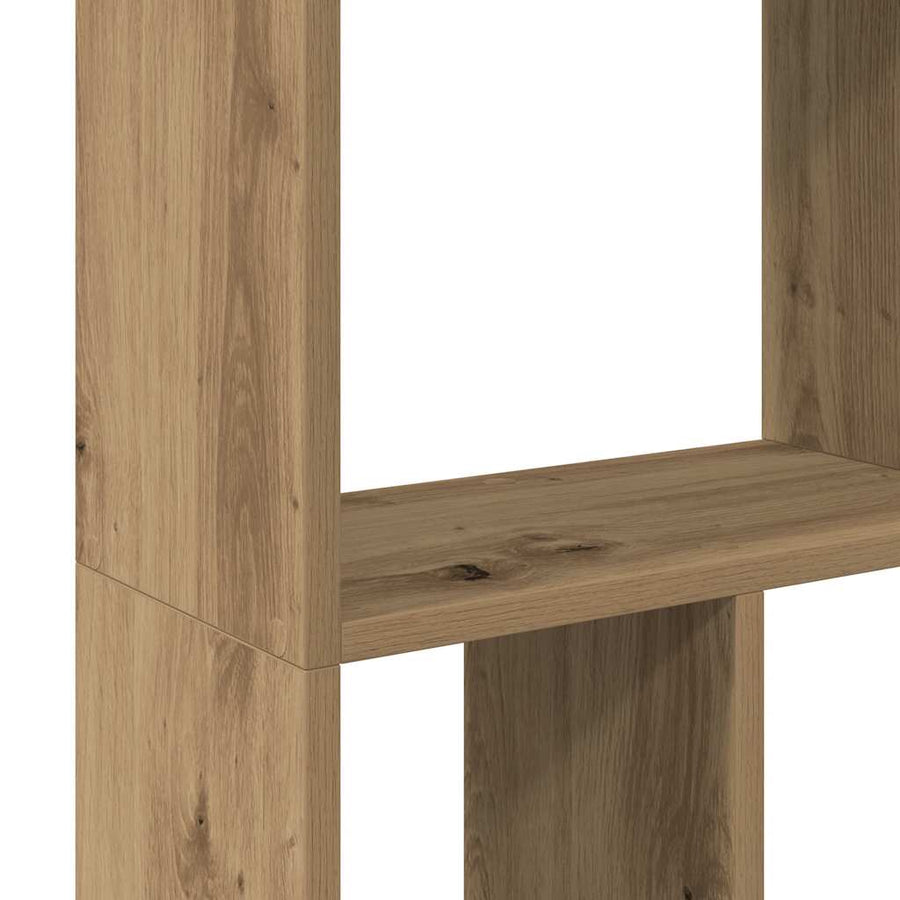 Boekenkast 60X20X120 Cm Bewerkt Hout 60 cm artisanaal eikenkleurig