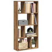 Boekenkast 60x20x120 cm bewerkt hout eikenkleurig