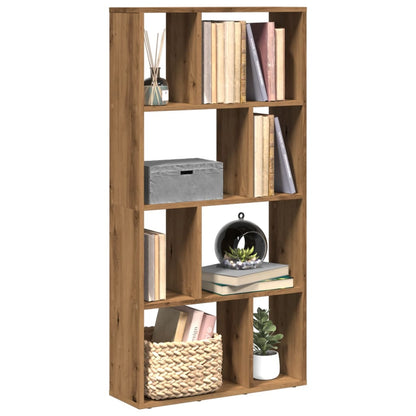 Boekenkast 60X20X120 Cm Bewerkt Hout 60 cm artisanaal eikenkleurig