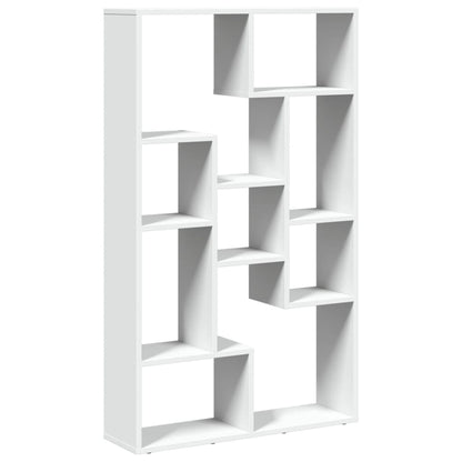 Boekenkast 72x20x120 cm bewerkt hout wit