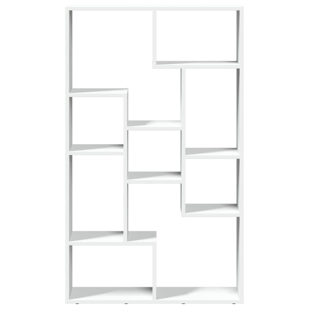 Boekenkast 72x20x120 cm bewerkt hout wit