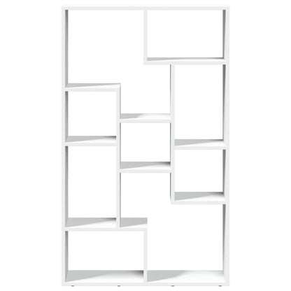Boekenkast 72x20x120 cm bewerkt hout wit