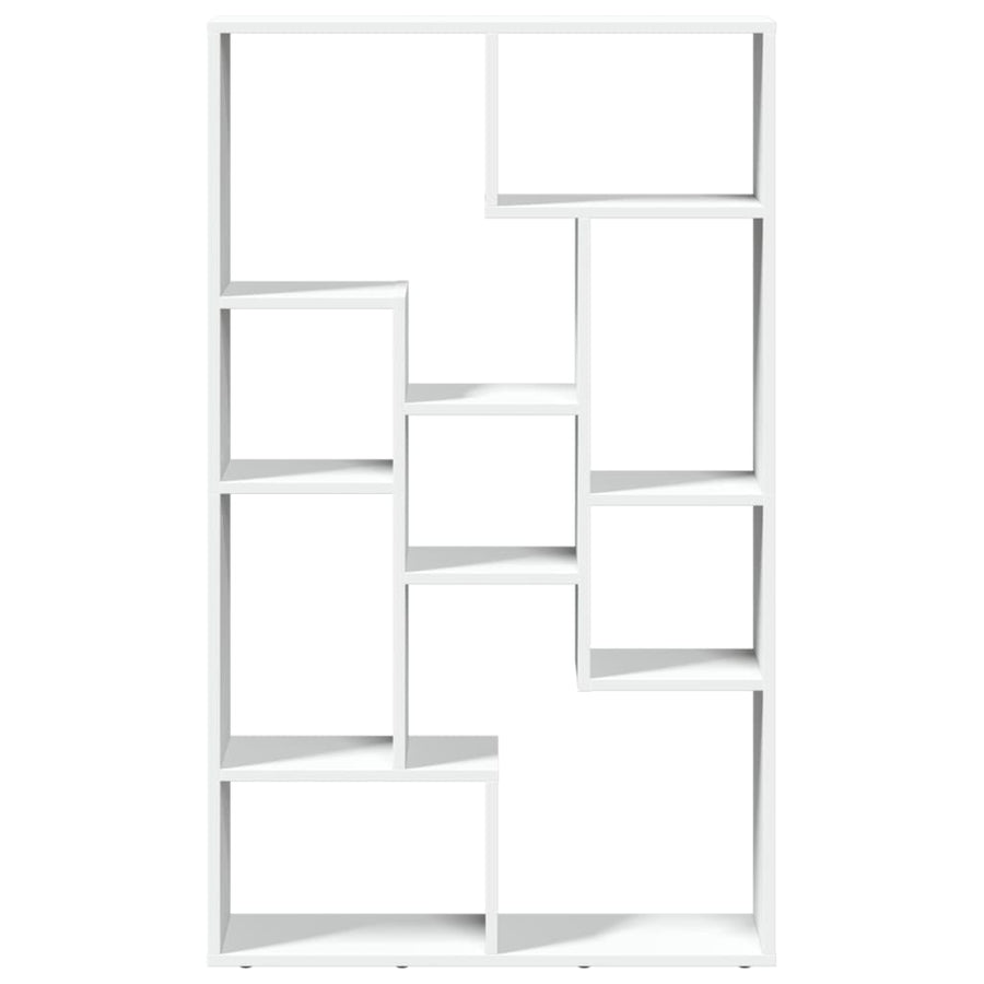 Boekenkast 72x20x120 cm bewerkt hout wit
