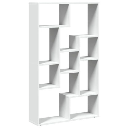 Boekenkast 72x20x120 cm bewerkt hout wit