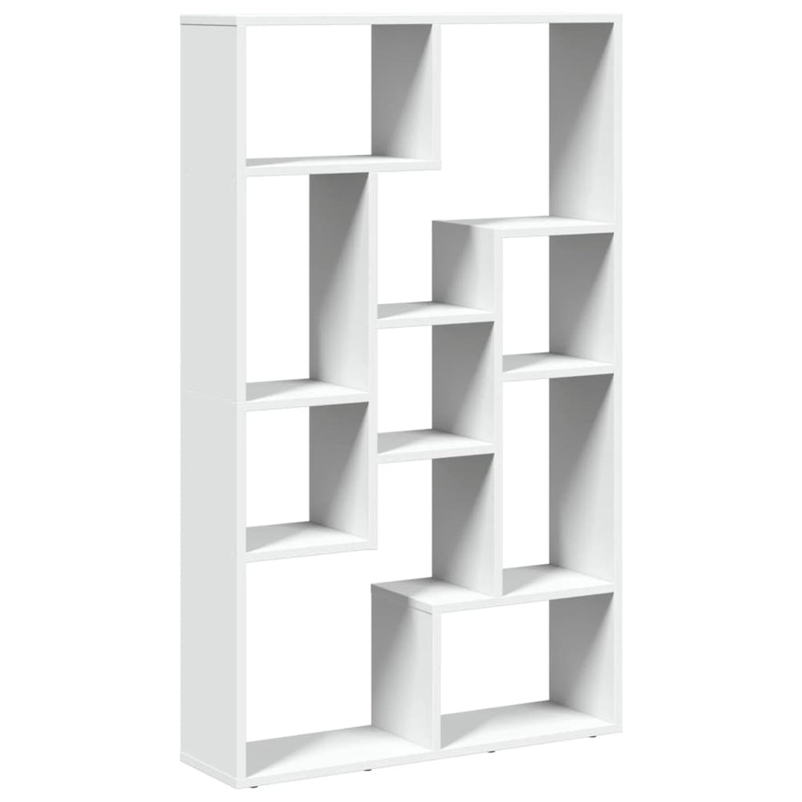 Boekenkast 72x20x120 cm bewerkt hout wit