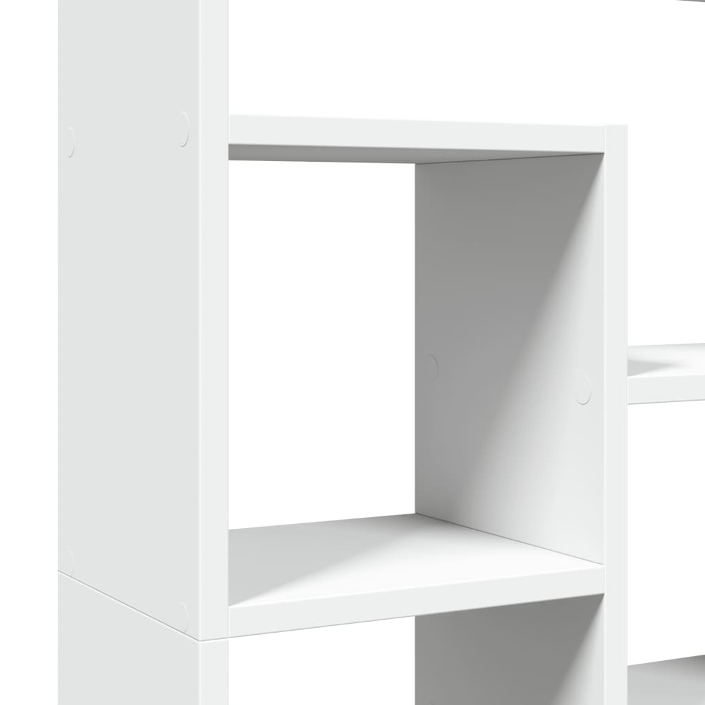 Boekenkast 72x20x120 cm bewerkt hout wit