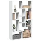 Bookcase 72x20x120.5 cm engineered wood white