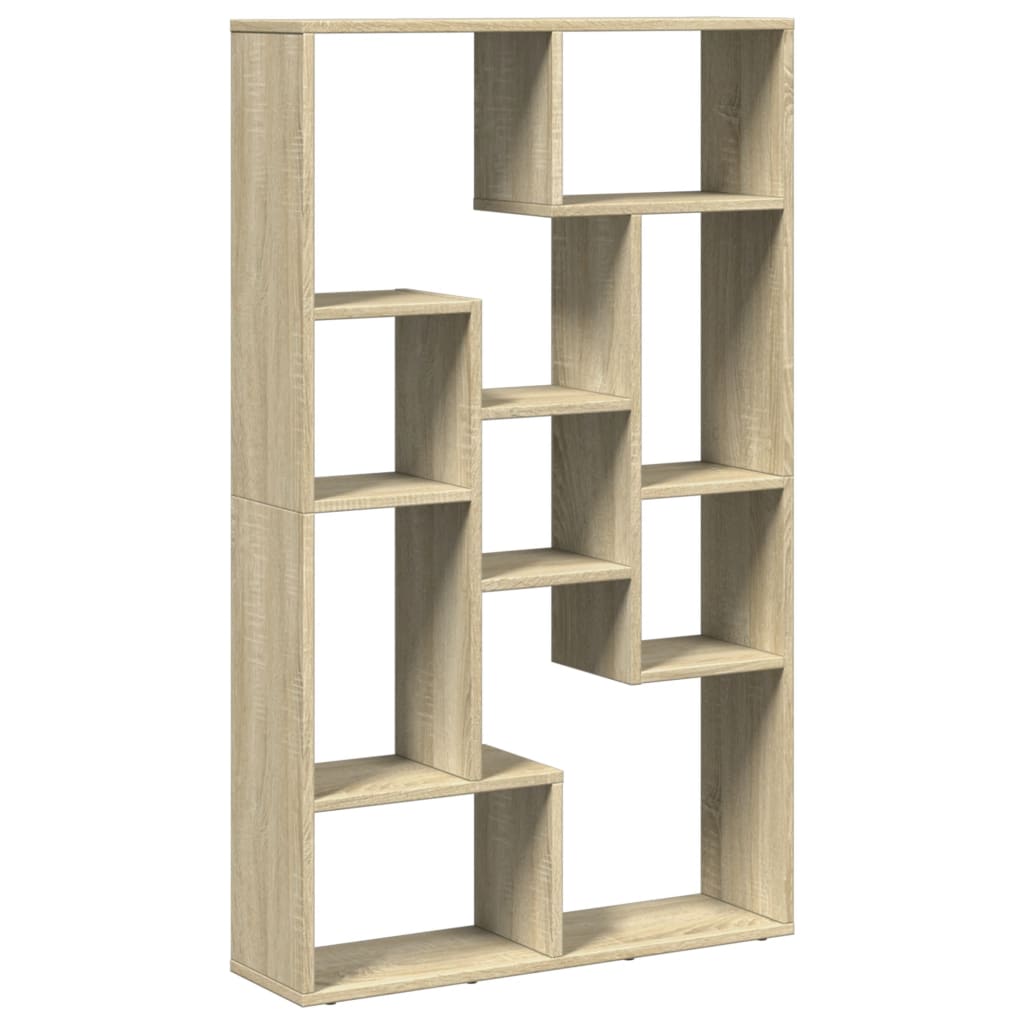 Boekenkast 72x20x120 cm bewerkt hout sonoma eikenkleurig