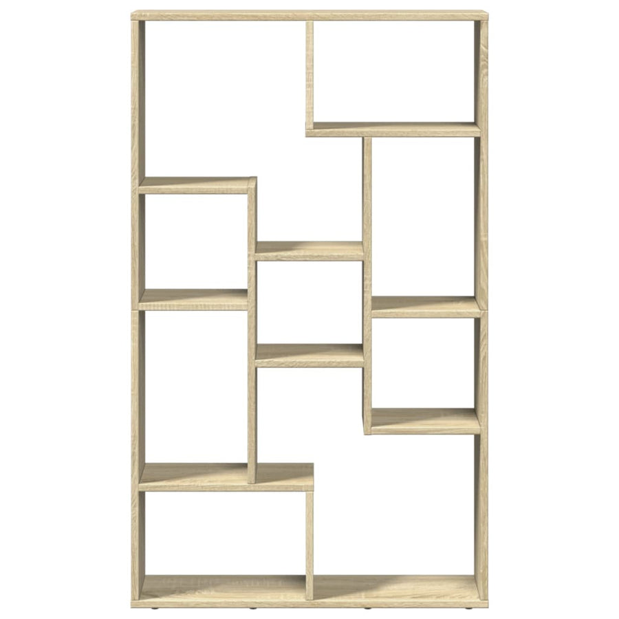 Boekenkast 72x20x120 cm bewerkt hout sonoma eikenkleurig