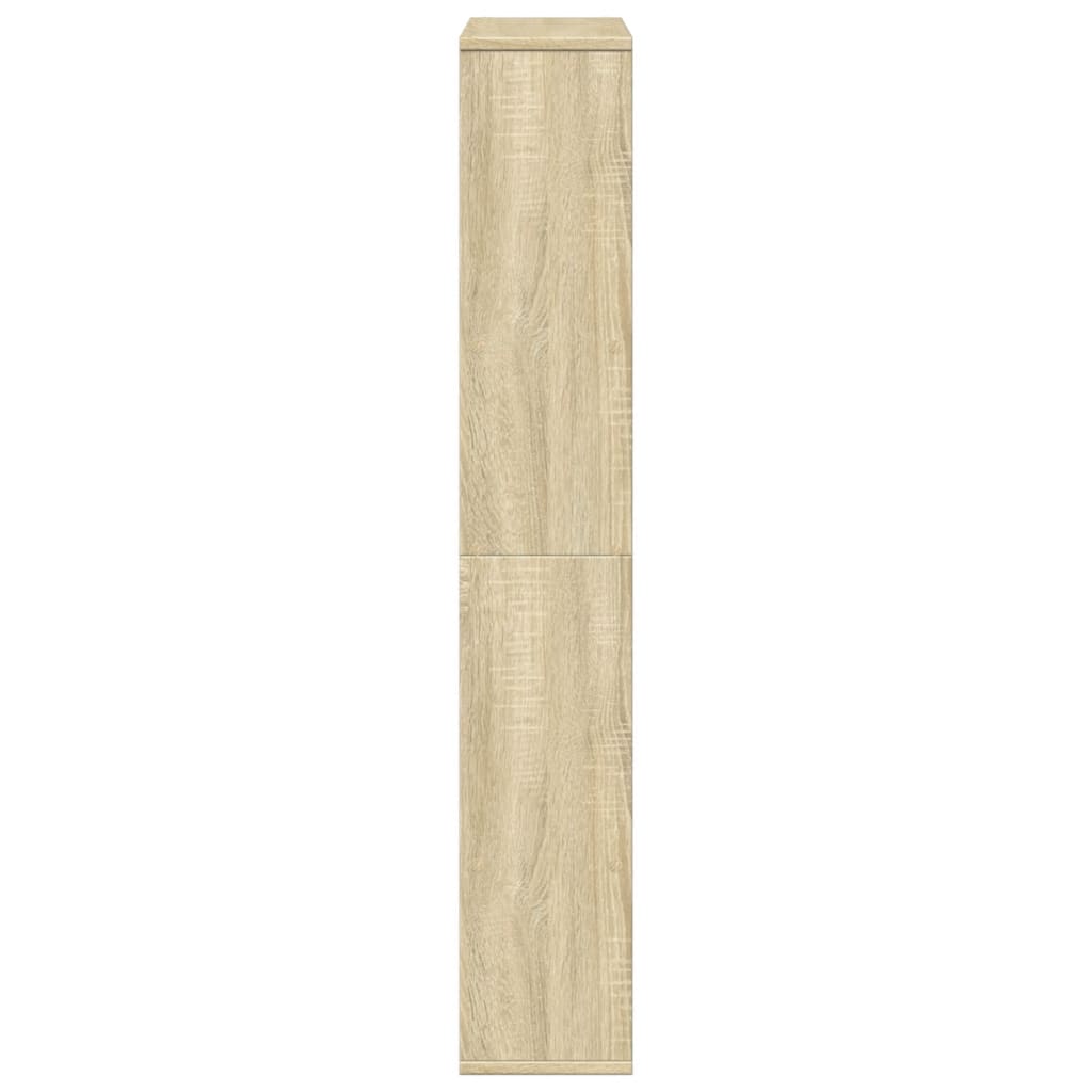 Boekenkast 72x20x120 cm bewerkt hout sonoma eikenkleurig