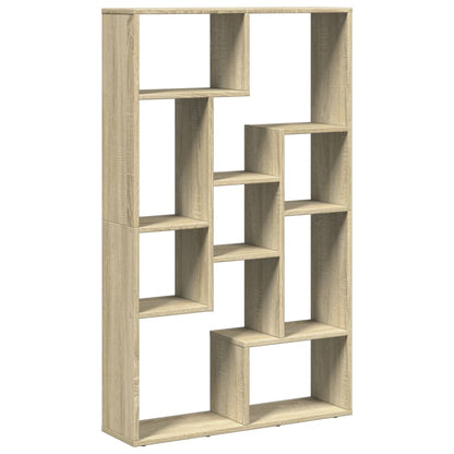 Boekenkast 72x20x120 cm bewerkt hout sonoma eikenkleurig