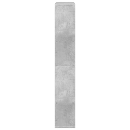 Boekenkast 72x20x120 cm bewerkt hout betongrijs