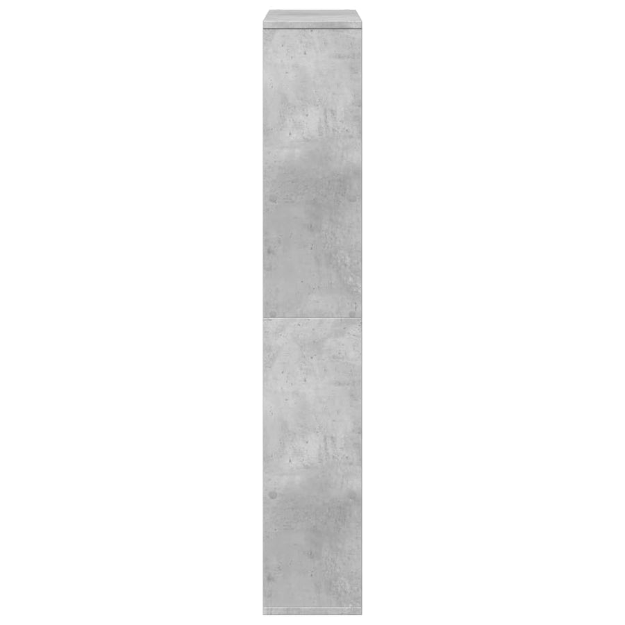 Boekenkast 72x20x120 cm bewerkt hout betongrijs