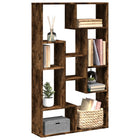 Bookcase 72x20x120.5 cm engineered wood smoked oak