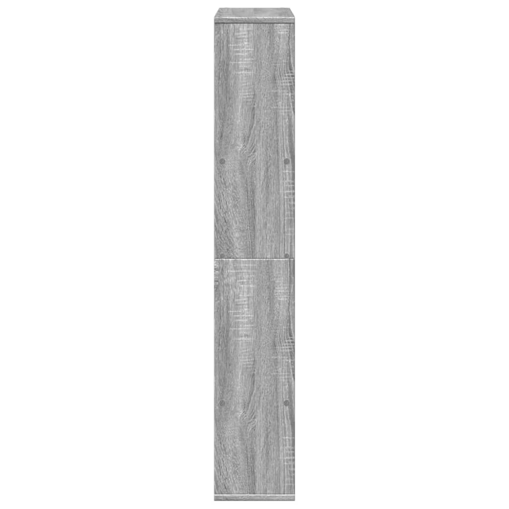 Boekenkast 72x20x120 cm bewerkt hout grijs sonoma eikenkleurig