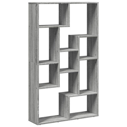Boekenkast 72x20x120 cm bewerkt hout grijs sonoma eikenkleurig