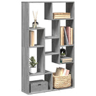 Boekenkast 72x20x120 cm bewerkt hout grijs sonoma