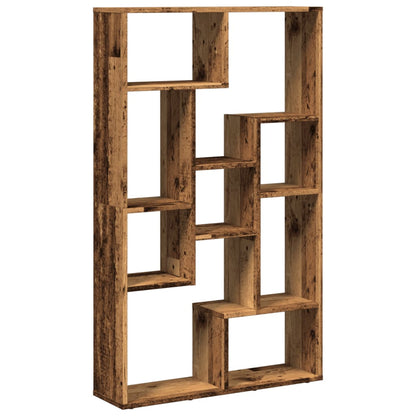 Boekenkast 72x20x120 cm bewerkt hout oud houtkleurig