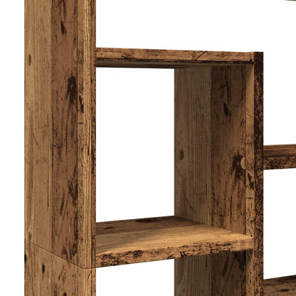 Boekenkast 72x20x120 cm bewerkt hout oud houtkleurig