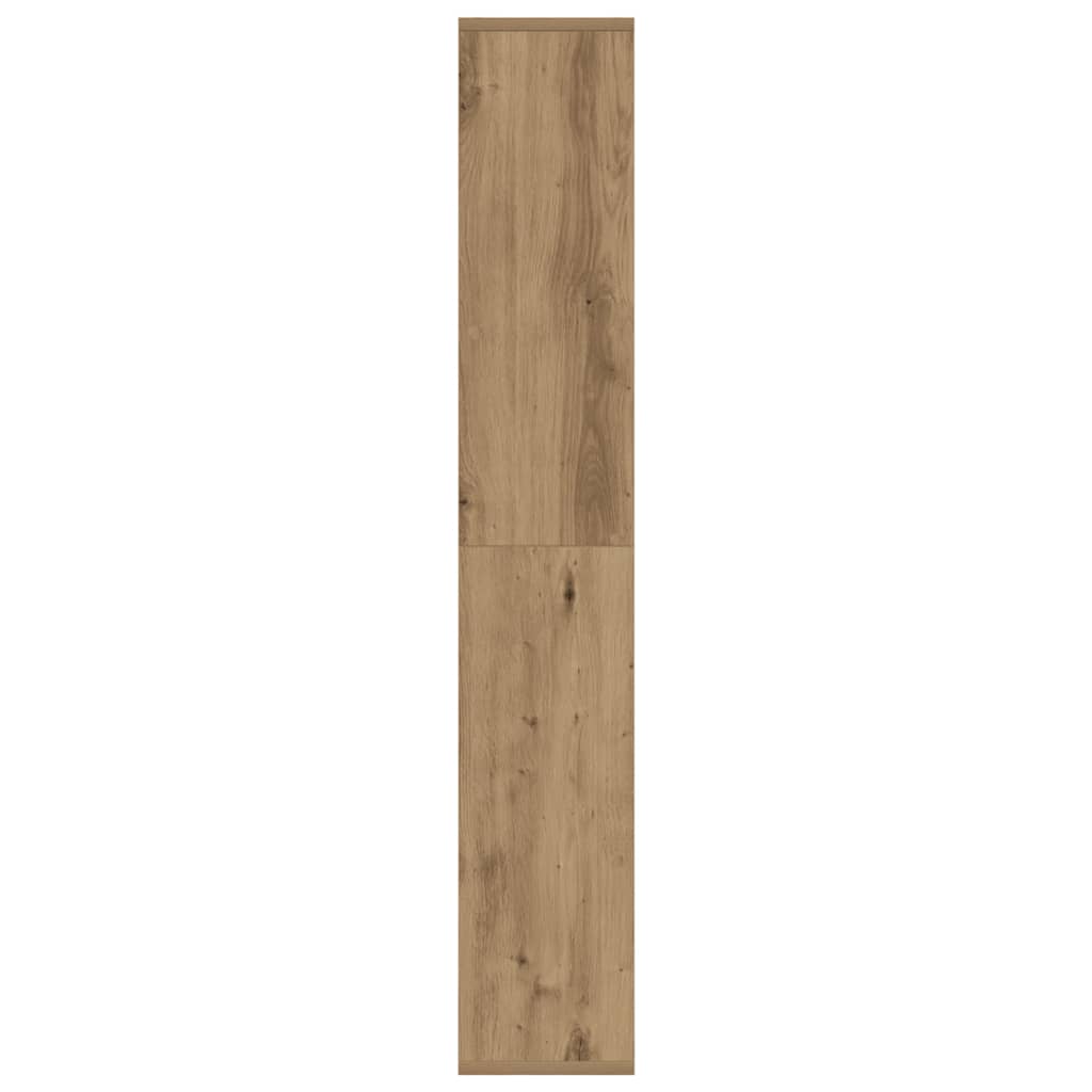 Boekenkast 72X20X120 Cm Bewerkt Hout 72 cm artisanaal eikenkleurig