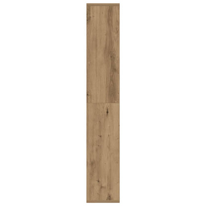 Boekenkast 72X20X120 Cm Bewerkt Hout 72 cm artisanaal eikenkleurig
